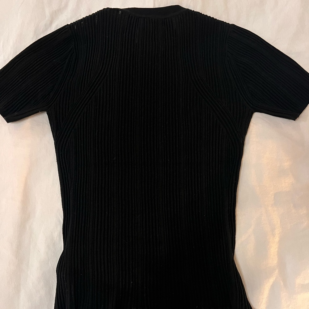 3.1 Phillip Lim Ruffle Ribbed Blouse - Picture 3 of 3
